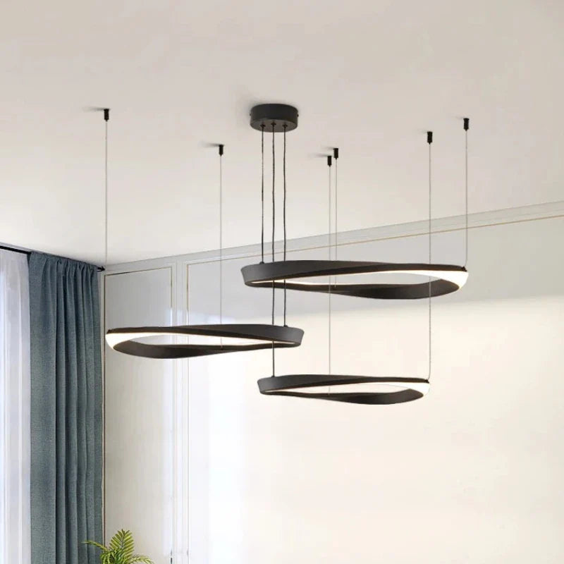 Axyaa Nordic LED Pendant Chandelier for Modern Living Room Lighting