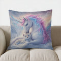 Colorful Tree & Moon Night Scene Pillow Cover for Sofa, Bedroom, Car - Axyaa