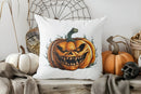 Axyaa Halloween Pumpkin Jack Spooky Decor Cushion Cover for Sofa Bedroom Car