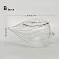 Axyaa Striped Glass Dessert Bowl - Set of 2