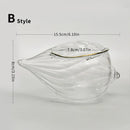 Axyaa Striped Glass Dessert Bowl - Set of 2