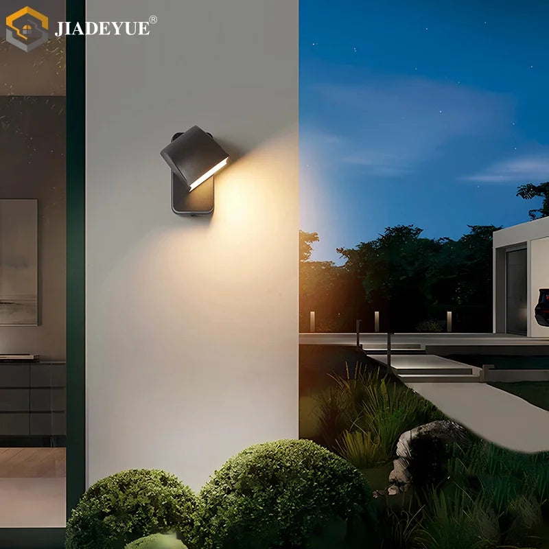 Axyaa Rotatable LED Wall Lamp - Modern Minimalist Design for Bedroom, Staircase, Balcony