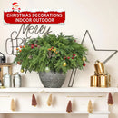 Axyaa Christmas Greenery Stems with Pinecones - Soft Bendable Realistic Artificial Pine Branches
