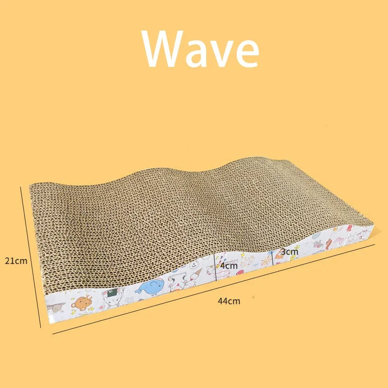 Axyaa Cat Scratch Board: Durable Corrugated Furniture Bed for Cats