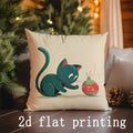 Axyaa Christmas Animal & Ornament Pillow Covers - Sofa Bedroom Car Decor