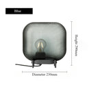 Axyaa Nordic Glass LED Floor Lamp - Elegant Oval Design for Home Decor