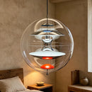 Axyaa Nordic Luxury Acrylic Pendant Chandelier White Gold Silver Modern Decor Lamp