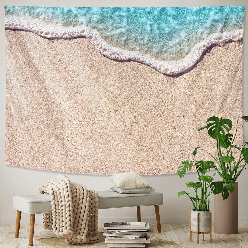 Beach Wave Landscape Tapestry for Axyaa Home Decor