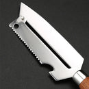 Axyaa Solid Wood Handle Peeler Paring Knife for Fruits Vegetables Grater Slicer