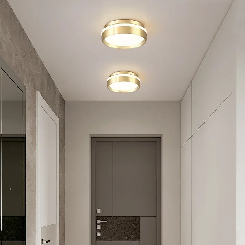 Axya LED Aisle Ceiling Light: Modern Luxury Circular Lighting Fixture