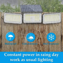 Axyaa Solar Street Lamp with 3 Adjustable Heads for Outdoor Garage Garden Lighting