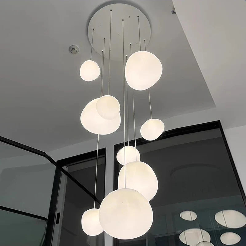 Axyaa Nordic Stair Chandelier Living Room Dining Pendant Ceiling Light
