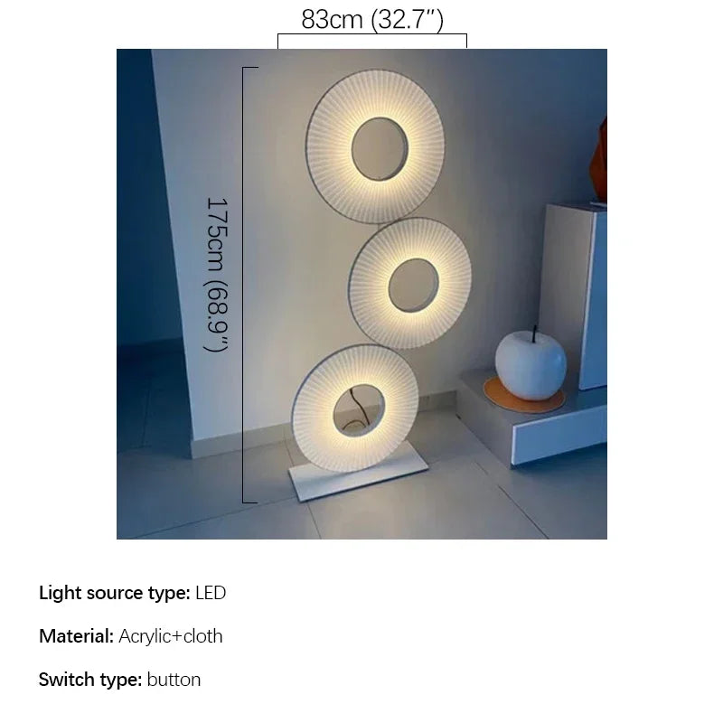 Axyaa Nordic Rotundity Floor Lamps - Designer Creativity for Living Rooms and Bedrooms