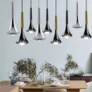 Axyaa Rain Pendant LED Lamp: Sleek Silver Design for Home Decor