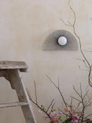Axya Retro Fan-Shaped Bedroom Wall Lamp