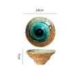 Axyaa Retro Ceramic Pasta Bowl Dessert Snack Salad Serving Molecular Cuisine Restaurant Tableware