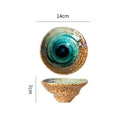 Axyaa Retro Ceramic Pasta Bowl Dessert Snack Salad Serving Molecular Cuisine Restaurant Tableware