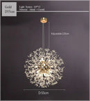 Axyaa Crystal Pendant Lamp for Modern Decoration Lighting in Bedroom, Bar, and Restaurant