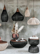 Axyaa Rattan Ceiling Chandelier Japan Kitchen Island Lamp Loft Pendant Lights