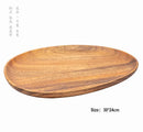 Axyaa Acacia Wood Plate Set for Cake, Dessert, Fruit, Sushi - Premium Special-Shaped Dishes