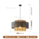 Axyaa Handmade Hemp Rope Chandelier, Vintage LED Pendant Lights for Dining Room