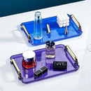 Axyaa Plastic Storage Racks for Drain Cups, Upside-down Plates, Teacups, and Cake Plate Tray