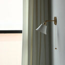 Axyaa Nordic Ceramic LED Wall Light with Pull Chain Switch