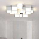 Axyaa Modern Minimalist Square LED Ceiling Lamp for Living Room Dining Room