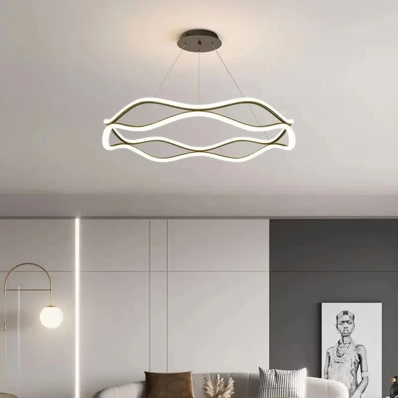 Axyaa Nordic Simple Chandelier for Home Lighting in Living Room, Dining Room, Bedroom