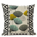 Axyaa Geometric Cushion Cover 45x45cm Linen Abstract Design Pillow