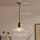 Axyaa Japanese Style LED Glass Pendant Lamp for Kitchen, Bedroom & Living Room