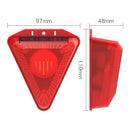 Axyaa Solar Powered Alarm Light Remote Motion Sensor Siren Strobe for Home Yard Security