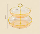Axyaa Multi-Layer Snack Tray Set for Family Tea Table and Living Room