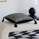 Axyaa Geometric Tassel Cushion Cover: Retro Boho Style Pillowcase for Living Room Sofa