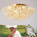 Axyaa French Elegant Crystal Chandelier Ceiling Lamp - Full Spectrum Eye-Friendly Lighting