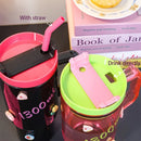 Axyaa 1300ml Tumbler Cup with Handle, Lid, Straw - Big Plastic Travel Drink Bottle