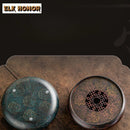 Axyaa Retro Iron Paint Gaiwan Tea Tray Coasters Set