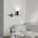Axyaa Gold Black Brass Wall Light 4000K Sconce for Bedroom, Foyer, Stairs