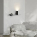 Axyaa Brass Wall Light 4000K Gold Black Sconce for Bedroom Foyer Stairs Elegant Atmosphere