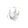Axyaa Crown Ceramic Dim Sum Dish - Restaurant Molecular Cuisine Tableware