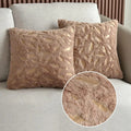 Axyaa Gold Velvet Feather Pillow Covers - Nordic Cushion Cover 45x45