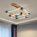 Axyaa Modern LED Pendant Light Chandelier for Living and Dining Room