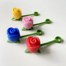 Axyaa Silicone Rose Straw Caps for Stanley Tumbler 40oz - Kawaii Flower Topper