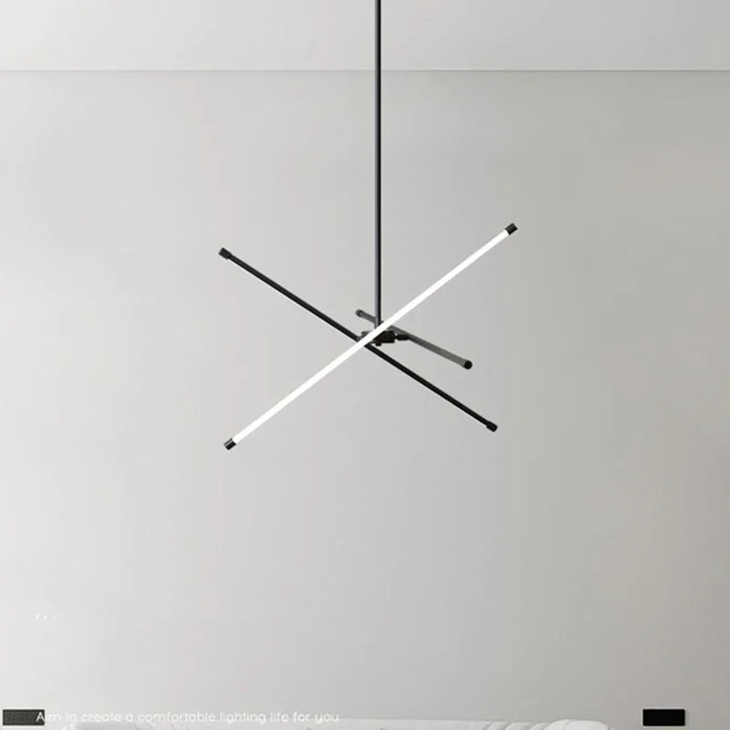 Nordic Iron LED Chandelier for Modern Minimalist Living Room, Bedroom - Axyaa