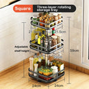Axyaa Rotating Spice Rack Organizer for Kitchen Storage and Clean Organization