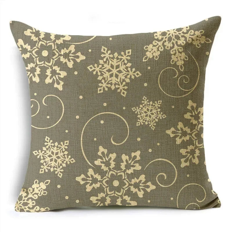 Axyaa Christmas Plant Series Pillow Covers - Festive Home Décor