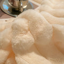 Axyaa Fresh Rabbit Milk Flour 4-Piece Bedding Set, Warm Autumn Quilt Cover & Bed Sheet