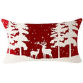 Axyaa Christmas Snowman Deer Pillowcase Set