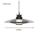 Axyaa Smoke Gray Glass Chandelier Modern Nordic Minimalist Wall Lamp