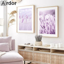 Axyaa Lavender Field Canvas Wall Art Nordic Style Landscape Posters